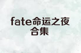 fate命运之夜合集