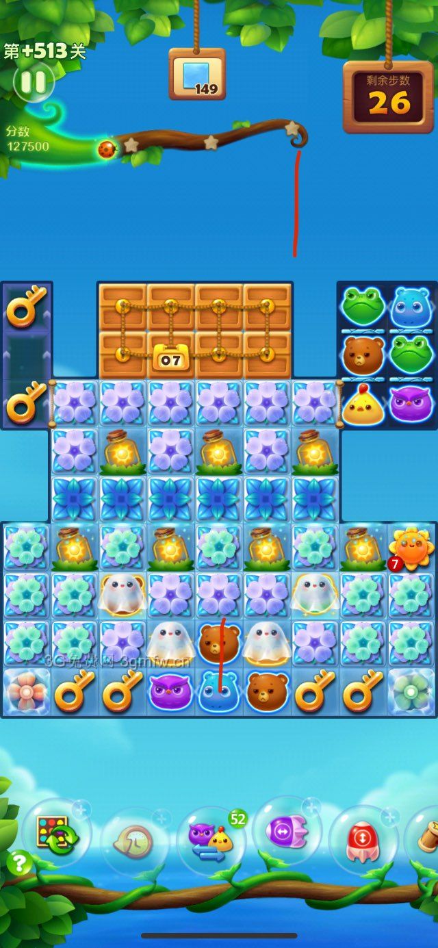 开心消消乐精英关513关攻略