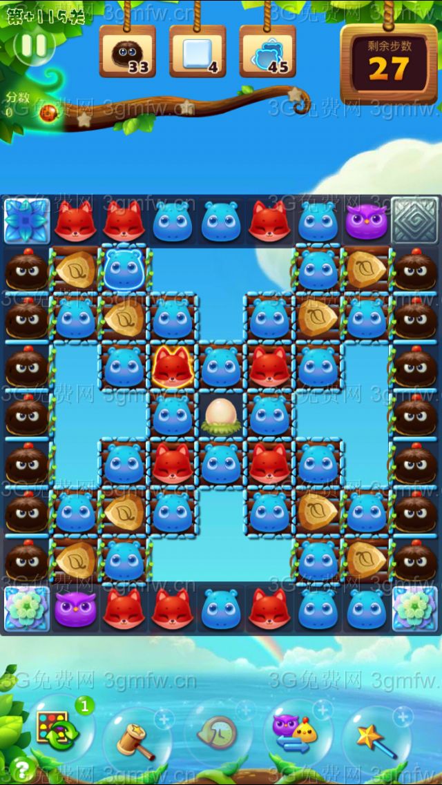 开心消消乐隐藏关115关攻略