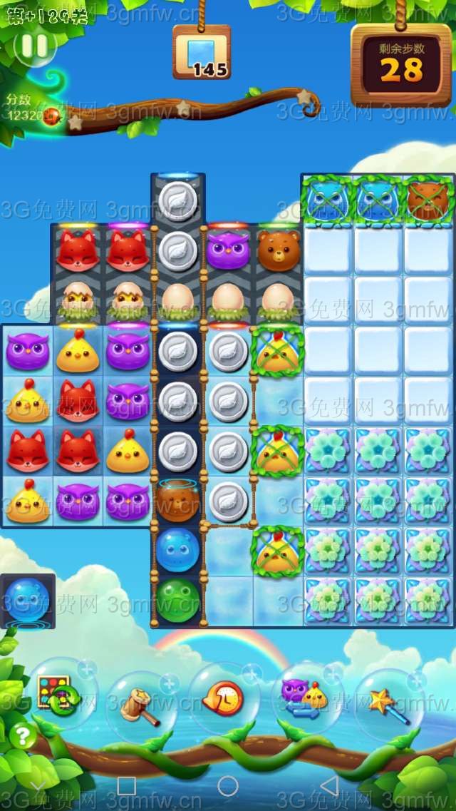 开心消消乐隐藏关129关怎么过