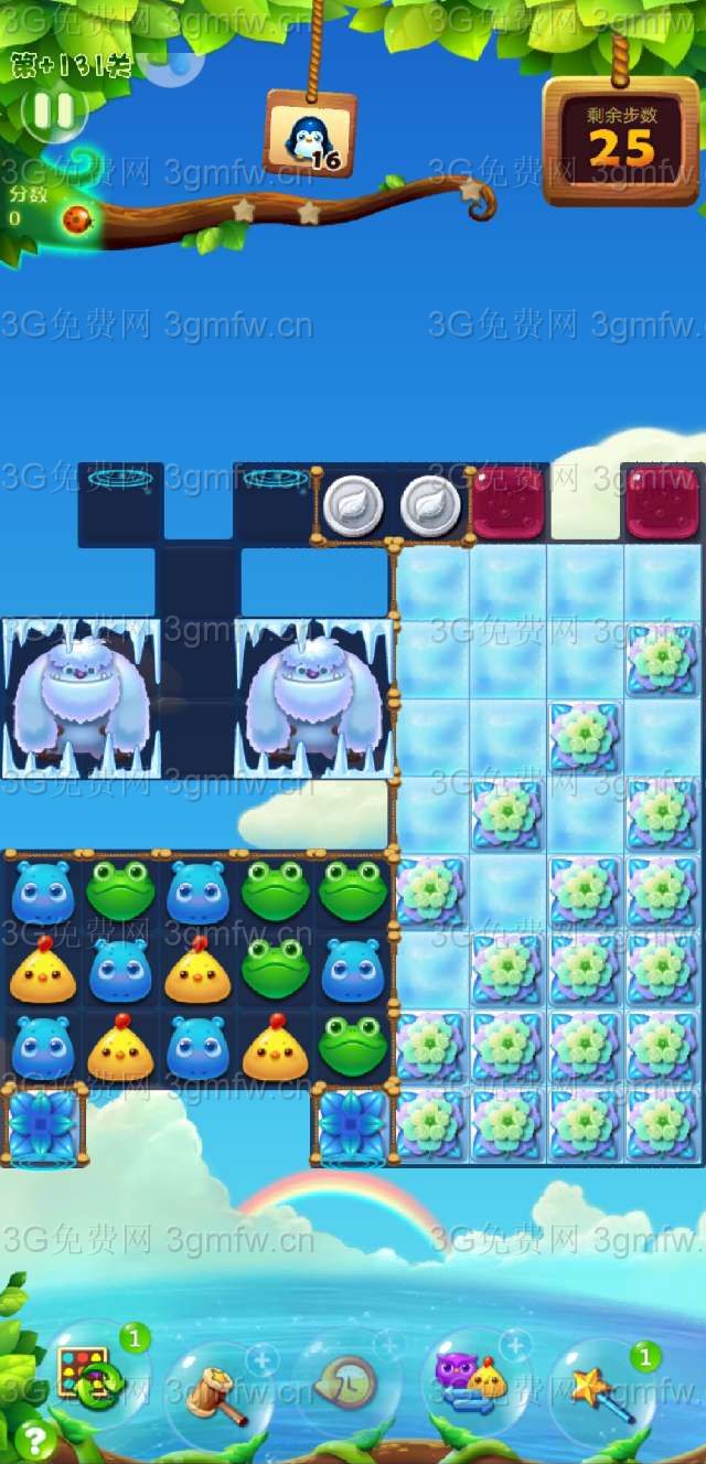 开心消消乐隐藏关131关怎么过