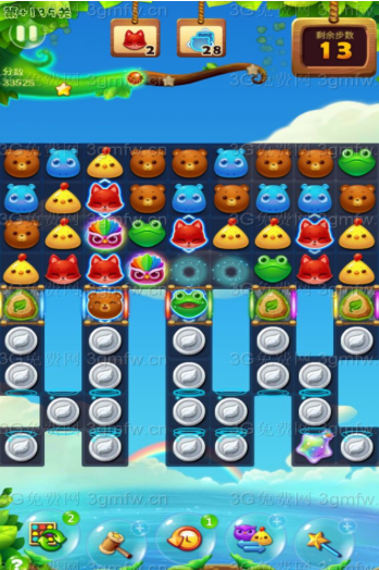 开心消消乐隐藏关135关攻略