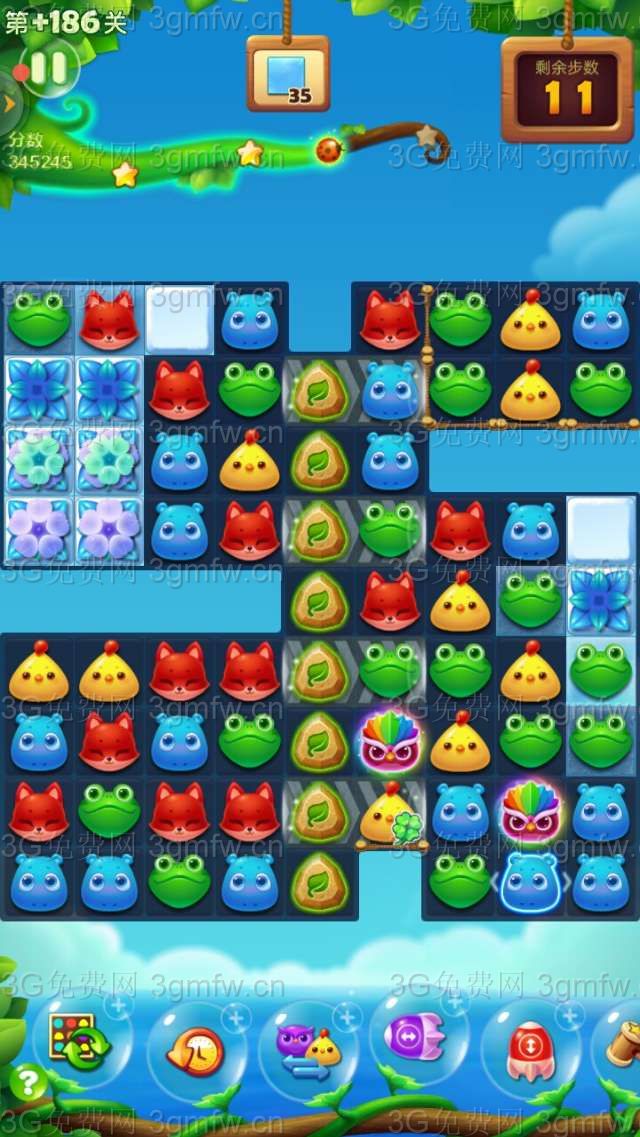 开心消消乐第+186关怎么打