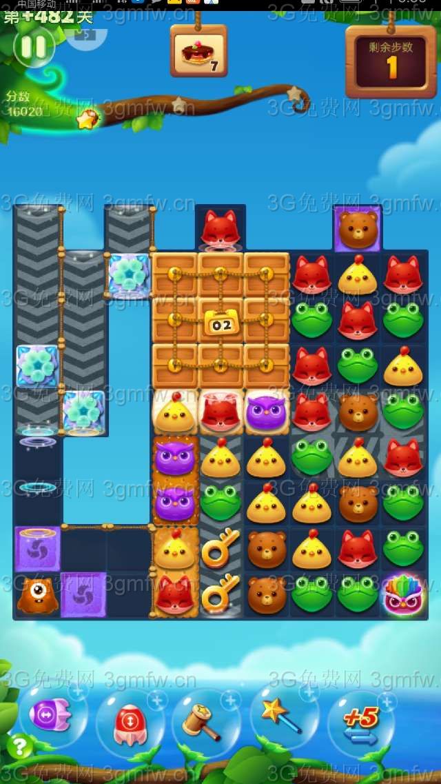 开心消消乐隐藏关482关攻略