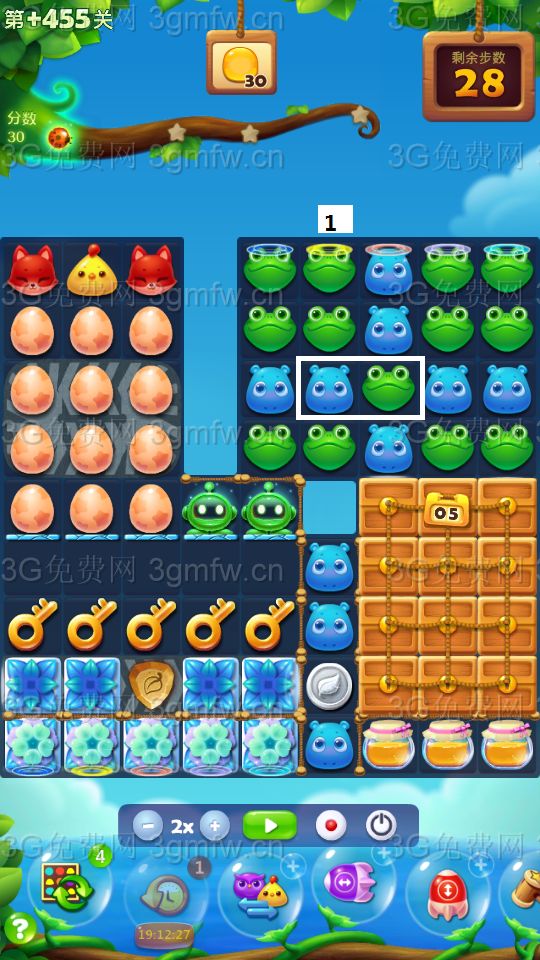 开心消消乐隐藏关455关攻略