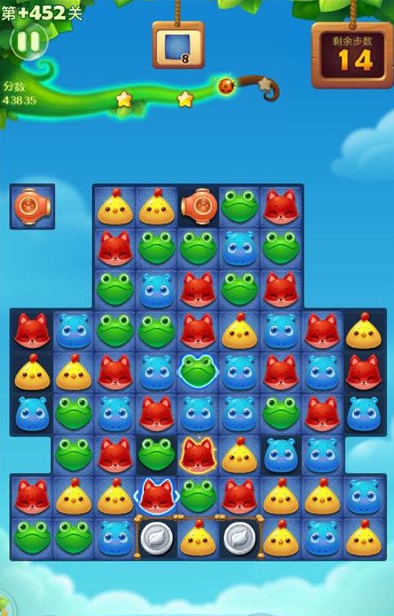 开心消消乐隐藏关452关攻略