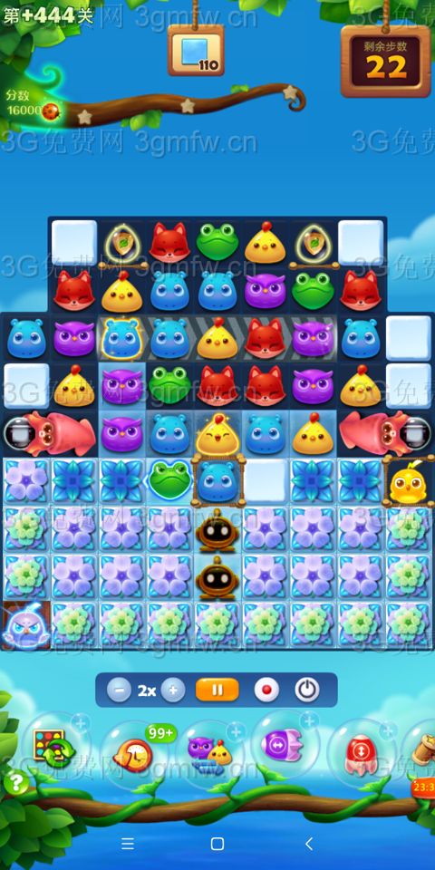 开心消消乐隐藏关444关怎么打