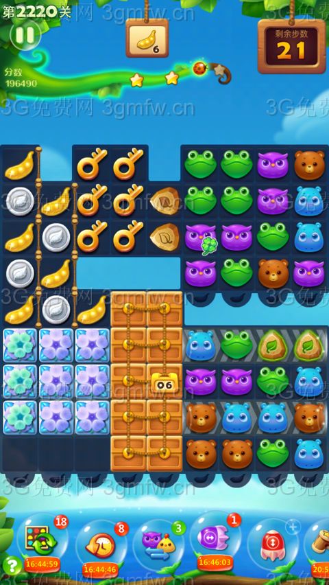 开心消消乐2220关三星攻略