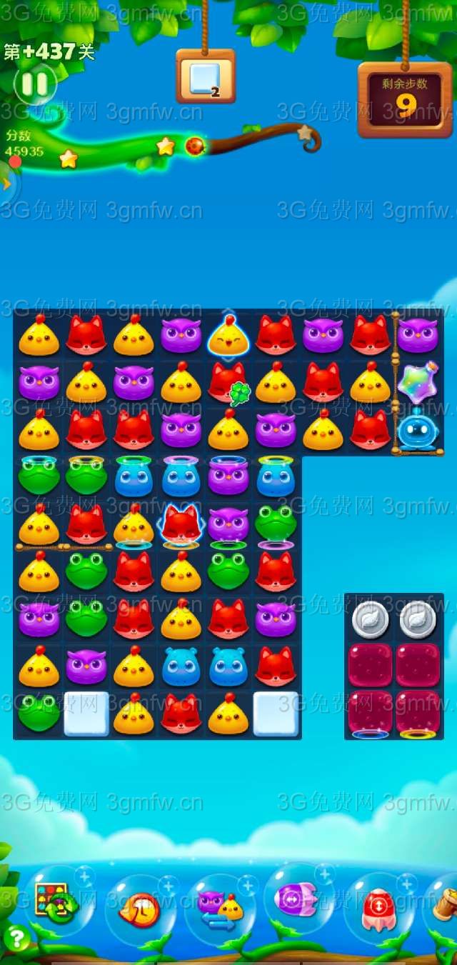 开心消消乐隐藏关437关攻略
