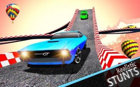 超级赛道汽车跳跃3D1