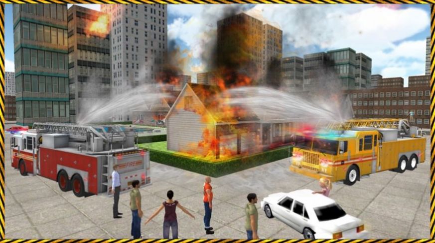911直升机消防救援卡车司机3D游戏1